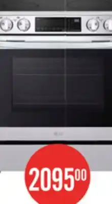 The Brick LG 6.3 Cu. Ft. Smart Induction Range with Air Fry and ProBake Convection offer