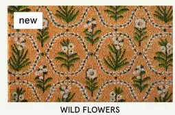Kitchen Stuff Plus WILD FLOWERS Summer Coir Mats offer
