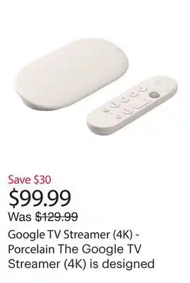 Best Buy Google TV Streamer (4K) - Porcelain offer