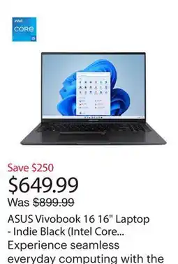 Best Buy ASUS Vivobook 16 16 Laptop - Indie Black (Intel Core i5-13420H/16GB RAM/512GB SSD/Windows 11) offer
