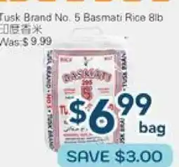 Oceans Fresh Food Market Tusk Brand No.5 Basmati Rice offer
