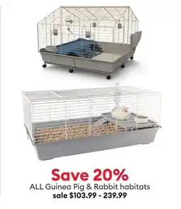 Petsmart ALL Guinea Pig & Rabbit habitats offer