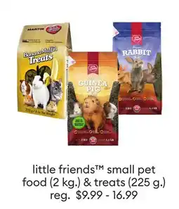 Petsmart little friends small pet food (2 kg.) & treats (225 g.) offer