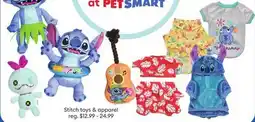 Petsmart Stitch toys & apparel offer