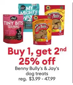 Petsmart Benny Bully's & Jay's dog treats offer