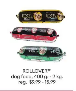 Petsmart ROLLOVER dog food offer