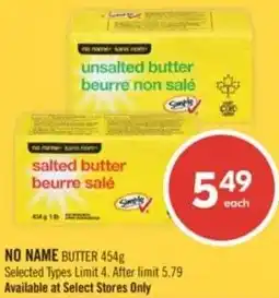 Shoppers Drug Mart No name butter offer