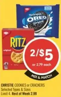 Shoppers Drug Mart Christie cookies or crackers offer