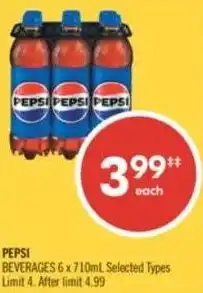 Shoppers Drug Mart Pepsi beverages offer