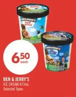Shoppers Drug Mart Ben & jerry's ice cream offer