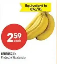 Shoppers Drug Mart Bananas offer