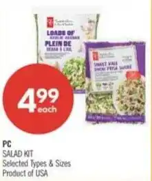 Shoppers Drug Mart PC salad kit offer