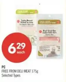 Shoppers Drug Mart PC free from deli meat offer