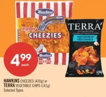 Shoppers Drug Mart Hawkins cheezies or terra vegetable chips offer