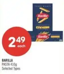 Shoppers Drug Mart Barilla pasta offer