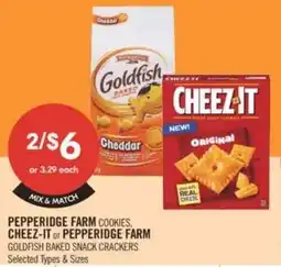 Shoppers Drug Mart Pepperidge farm cookies, cheez-it or pepperidge farm offer