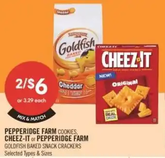 Shoppers Drug Mart Pepperidge farm cookies, cheez-it or pepperidge farm offer