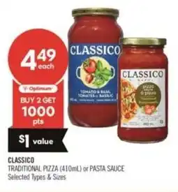 Shoppers Drug Mart Classico traditional pizza offer