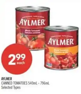 Shoppers Drug Mart Aylmer canned tomatoes offer