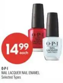 Shoppers Drug Mart O-P-I nail lacquer nail enamel offer