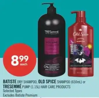 Shoppers Drug Mart Batiste dry shampoo and old spice shampoo offer
