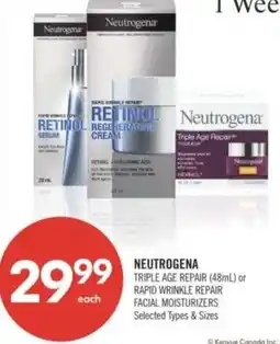 Shoppers Drug Mart Neutrogena triple age repair offer