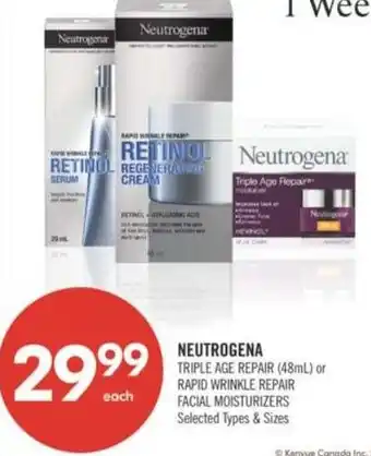 Shoppers Drug Mart Neutrogena triple age repair offer