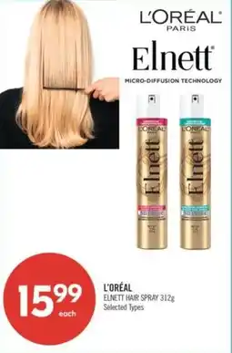 Shoppers Drug Mart L'oréal elnett hair spray offer