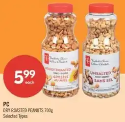 Shoppers Drug Mart PC dry roasted peanuts offer