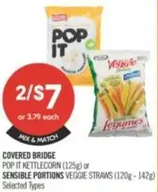 Shoppers Drug Mart Covered bridge or pop it kettlecorn offer