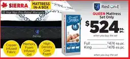 Surplus Furniture Sierra Queen Mattress Set offer