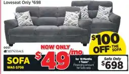 Surplus Furniture Galt Granite Sofa offer