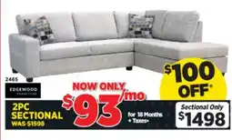 Surplus Furniture Naples Silver 2Pc Sectional offer