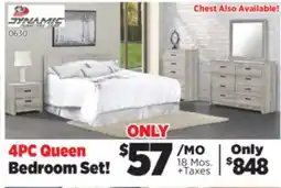 Surplus Furniture Aurora Oak 4-Piece Queen Bedroom Set offer