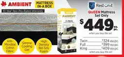 Surplus Furniture Ambient Queen Mattress Set offer