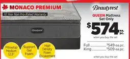 Surplus Furniture Monaco Premium Queen Mattress Set offer