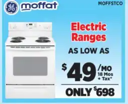 Surplus Furniture Electric Range As Low As offer