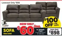 Surplus Furniture Navi Smoke Sofa offer