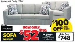 Surplus Furniture Naples Platinum Sofa offer