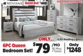 Surplus Furniture Derby White 6-Piece Queen Bedroom Set offer