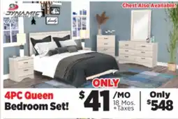 Surplus Furniture Aurora Oak 4-Piece Queen Bedroom Set offer