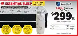 Surplus Furniture Essential Sleep Queen Mattress Set offer
