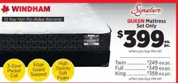 Surplus Furniture Windham Pocket Coil Queen Mattress Set offer
