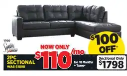 Surplus Furniture Barlin Mills Carbon 2Pc Sectional offer