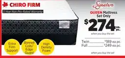 Surplus Furniture Chiro Firm Queen Mattress Set offer