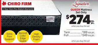 Surplus Furniture Chiro Firm Queen Mattress Set offer