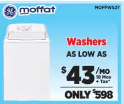 Surplus Furniture Washers As Low As offer