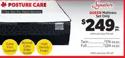 Surplus Furniture Posture Care Queen Mattress Set offer