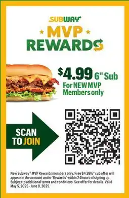 Subway 6 Sub offer