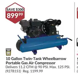 Princess Auto 10 Gallon Twin-Tank Wheelbarrow offer